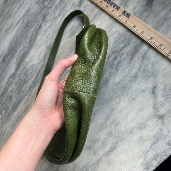 Furla green leather shoulder bag - Picture 4 of 7